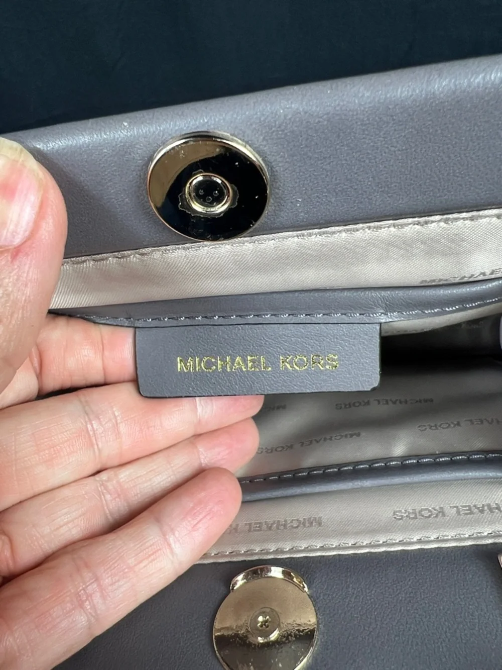 MICHAEL KORS Collection Gramercy Small Chevron Satchel - Main Line Luxury - Picture 14 of 15